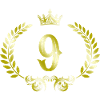 9 Zahl Kranz
