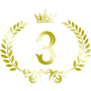 3 Number wreath