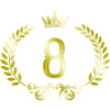 8 Number Wreath