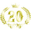 20 Number Wreath