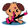 Dog Guitar Kawai