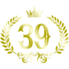 39 Number wreath