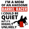 Barrel Racer Racing Horse Riding Mom Mothers day