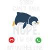 Cute Penguin Sleepy Callout Design