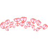 fleurs tulipe ligne rose arc