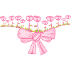 loop line pink flowers line