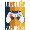 Sali di livello Papa 2023 Gamer Papa 2023, Padre 2023