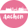 scherenschnitt,aachen,rosa,stadt,skyline