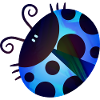 Blue Spotted Ladybug
