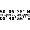 Coordonnées de Francfort-sur-le-Main