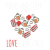 Bücher und Kaffeetasse - Buchliebe
