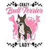 Crazy Bull Terrier dame Bullterrier