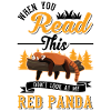 Panda Rouge Cadeau Chat Ours