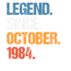 Légende depuis octobre 1984 Anniversaire
