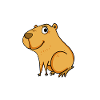 Capybara Mädchen Spruch