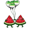 Pärchen Wassermelone Aromantic Pride
