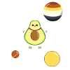 Avocado Astronaut Gay Bear Pride