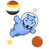 Hippo Astronaut Gay Bear Pride