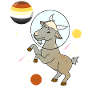 Goat Astronaut Gay Bear Pride