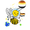 Wasp Astronaut Gay Bear Pride