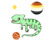 Chameleon Astronaut Gay Bear Pride