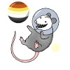 Opossum Astronaut Gay Bear Pride