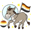 Donkey Astronaute Gay Bear Pride