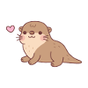Cute Little Chubby Otter Doodle