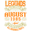 1985 August Birthday Legend