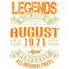 1971 August Birthday Legend