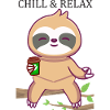 Chill & Relax Sloth Design