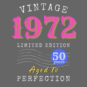 50-vuotissyntymäpäivä Vintage 1972 limited edition