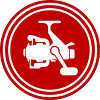 Fishing reel symbol icon