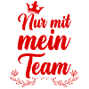 Nur mit mein Team