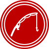 Fishing rod fishing icon