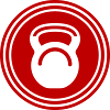 Dumbbell weights icon