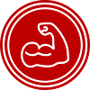 Icône d’haltère musculaire