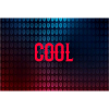Cool blue and red