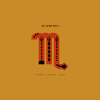 STERNZEICHEN Skorpion -orange-