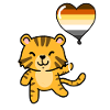 Tiger Heart Balloon Gay Bear