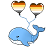 Whale Heart Balloon Gay Bear
