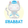 Shabbat Shalom Cat Holy Day Judaism Yom Kippur