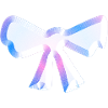 loop symbol fly glitter pink