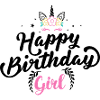Blumenkrone Mädchen Typografie