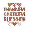 Thankful Grateful Blessed Herbst Dankbarkeit