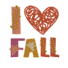Amour Amour Automne Gratitude Feuilles