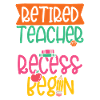 Ruheständler Lehrer Freiheit Design