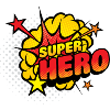 Superhelden Comic Explosion