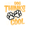 My dog thinks I'm cool.