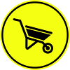 Wheelbarrow symbol